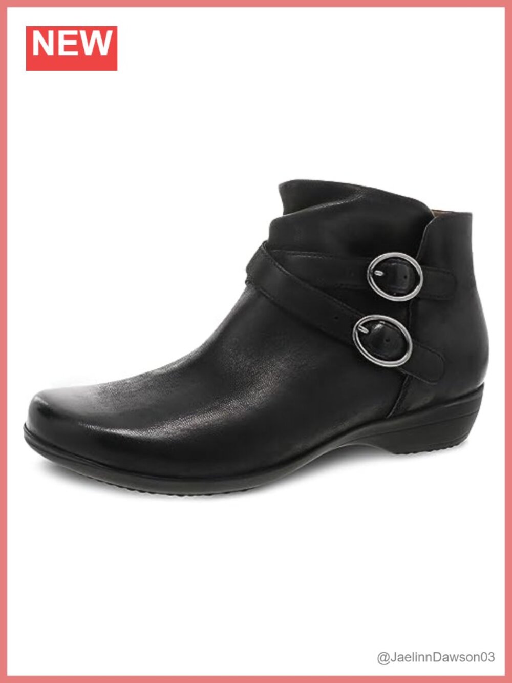 Dansko Faithe Inside Zip Ankle Bootie Leather Arch Support